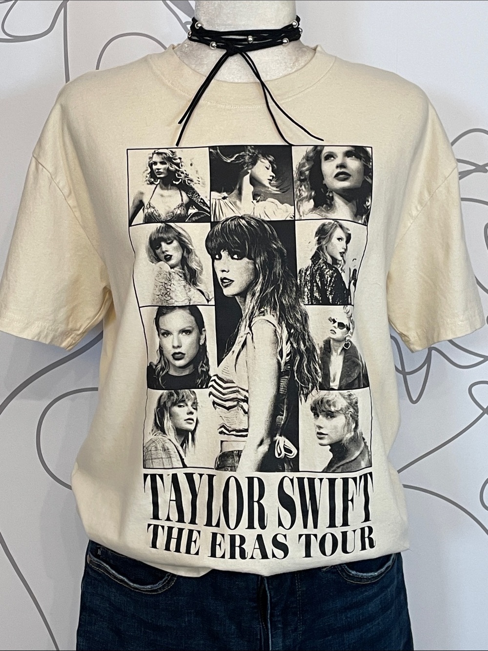 Taylor Swift-The Eras Tour Collage Graphic Tee size S